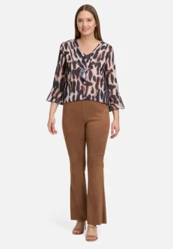 Betty Barclay Blusen*Chiffonbluse mit Print Dark Blue/Rosé