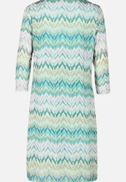Betty Barclay Kleider*Etuikleid mit 3/4 Arm Khaki/Blau