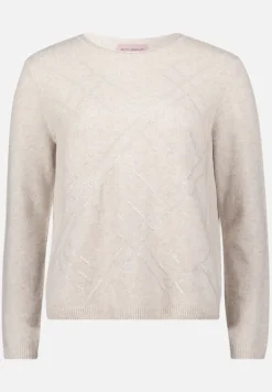 Betty Barclay Strick*Feinstrickpullover mit Applikation Light Beige Melange