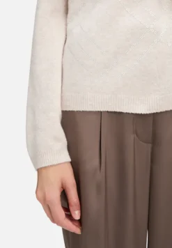 Betty Barclay Strick*Feinstrickpullover mit Applikation Light Beige Melange
