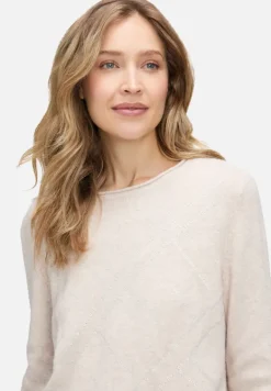 Betty Barclay Strick*Feinstrickpullover mit Applikation Light Beige Melange
