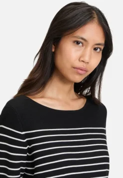 Betty Barclay Strick*Feinstrickpullover mit Eingrifftaschen Patch Black/Cream