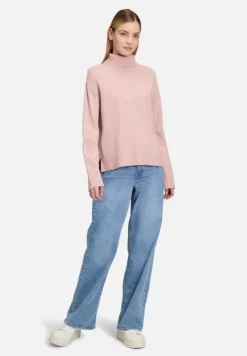 Betty Barclay Basics|Strick*Feinstrickpullover mit hohem Kragen Pale Mauve Melange