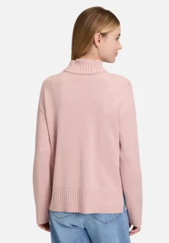 Betty Barclay Basics|Strick*Feinstrickpullover mit hohem Kragen Pale Mauve Melange