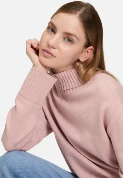 Betty Barclay Basics|Strick*Feinstrickpullover mit hohem Kragen Pale Mauve Melange