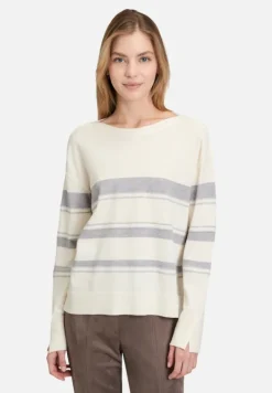 Betty Barclay Strick*Feinstrickpullover mit Lurexfaden Patch Cream/Grey