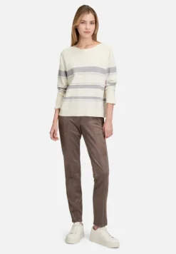 Betty Barclay Strick*Feinstrickpullover mit Lurexfaden Patch Cream/Grey