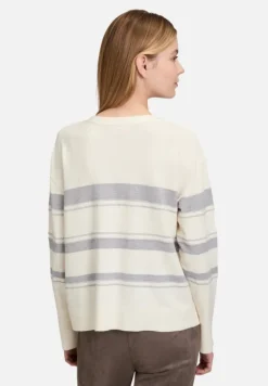 Betty Barclay Strick*Feinstrickpullover mit Lurexfaden Patch Cream/Grey