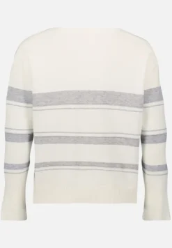 Betty Barclay Strick*Feinstrickpullover mit Lurexfaden Patch Cream/Grey