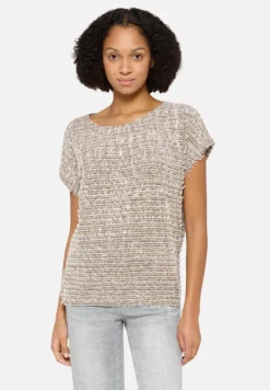 Betty Barclay Strick*Feinstrickpullover mit Lurexfaden Taupe/Beige
