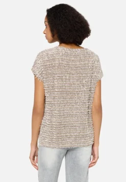 Betty Barclay Strick*Feinstrickpullover mit Lurexfaden Taupe/Beige