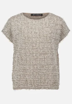 Betty Barclay Strick*Feinstrickpullover mit Lurexfaden Taupe/Beige