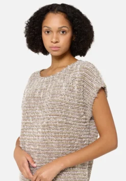 Betty Barclay Strick*Feinstrickpullover mit Lurexfaden Taupe/Beige