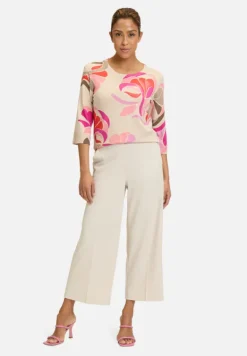 Betty Barclay Strick*Feinstrickpullover mit Print Nature/Red