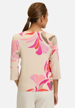 Betty Barclay Strick*Feinstrickpullover mit Print Nature/Red