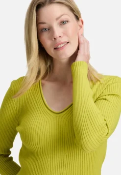 Betty Barclay Strick*Feinstrickpullover mit Rippenstruktur Citronelle