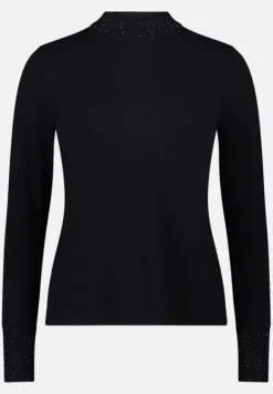 Betty Barclay Strick*Feinstrickpullover mit Strass Schwarz