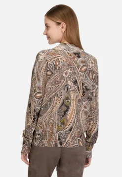 Betty Barclay Strick*Feinstrickpullover mit Stehkragen Grau/Beige