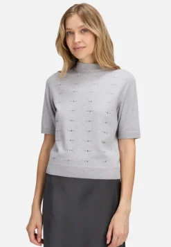 Betty Barclay Strick*Feinstrickpullover mit Stehkragen Light Silver Melange