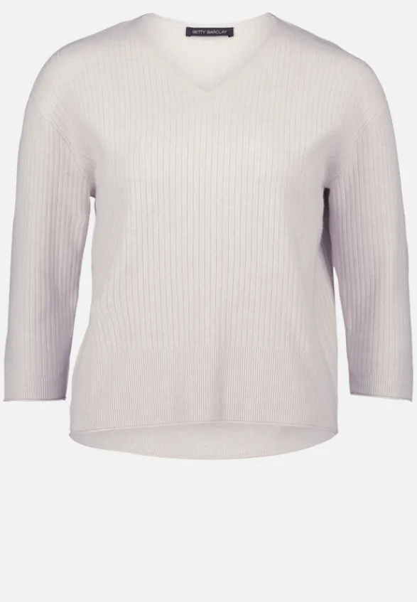 Betty Barclay Strick*Feinstrickpullover mit V-Ausschnitt Light Beige Melange
