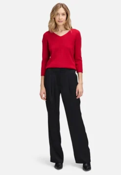 Betty Barclay Strick*Feinstrickpullover mit V-Ausschnitt Rot