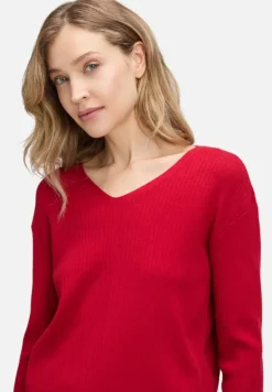 Betty Barclay Strick*Feinstrickpullover mit V-Ausschnitt Rot