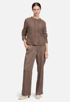 Betty Barclay Strick*Grobstrickjacke mit Lurexfaden Braun