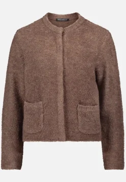 Betty Barclay Strick*Grobstrickjacke mit Lurexfaden Braun