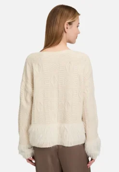 Betty Barclay Strick*Grobstrick-Pullover mit Effektgarn beige