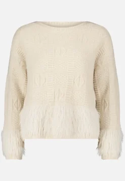Betty Barclay Strick*Grobstrick-Pullover mit Effektgarn beige