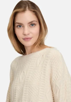 Betty Barclay Strick*Grobstrick-Pullover mit Effektgarn beige