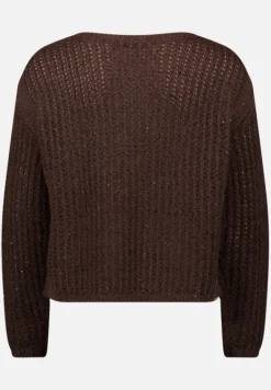 Betty Barclay Strick*Grobstrick-Pullover mit Pailletten Light Maroon