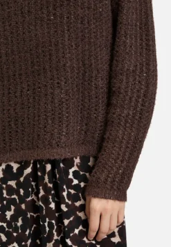 Betty Barclay Strick*Grobstrick-Pullover mit Pailletten Light Maroon