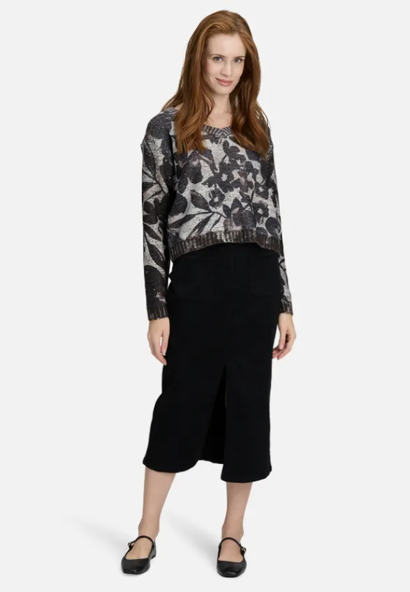 Betty Barclay Strick*Grobstrick-Pullover mit Pailletten Beige/Braun