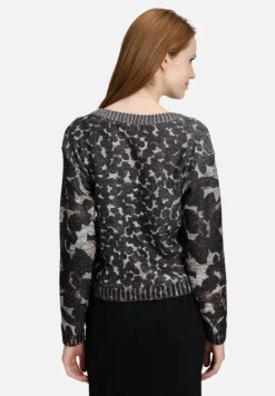 Betty Barclay Strick*Grobstrick-Pullover mit Pailletten Beige/Braun