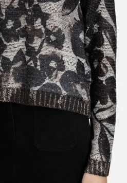 Betty Barclay Strick*Grobstrick-Pullover mit Pailletten Beige/Braun