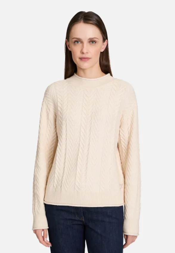 Betty Barclay Strick*Grobstrick-Pullover mit Struktur Light Beige Melange