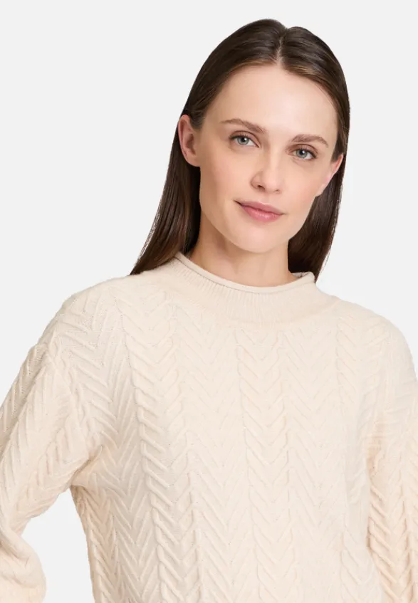 Betty Barclay Strick*Grobstrick-Pullover mit Struktur Light Beige Melange