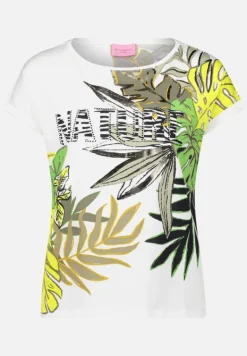 Betty Barclay Shirts*Halbarm-Shirt mit Ärmelaufschlag White/Green