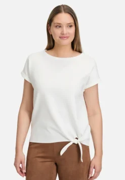 Betty Barclay Shirts*Halbarm-Shirt mit Schleifenknoten Rohweiß