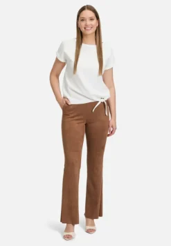 Betty Barclay Shirts*Halbarm-Shirt mit Schleifenknoten Rohweiß