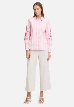 Betty Barclay Blusen*Hemdbluse mit Kragen Rosé/White