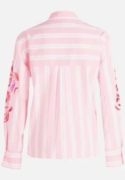 Betty Barclay Blusen*Hemdbluse mit Kragen Rosé/White
