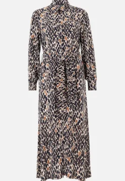 Betty Barclay Kleider*Hemdblusenkleid mit Bindegürtel Dark Blue/Brown