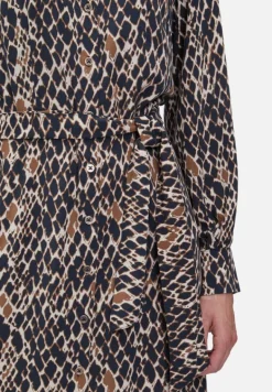 Betty Barclay Kleider*Hemdblusenkleid mit Bindegürtel Dark Blue/Brown