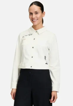 Betty Barclay Jacken*Jeansjacke langarm Rohweiß