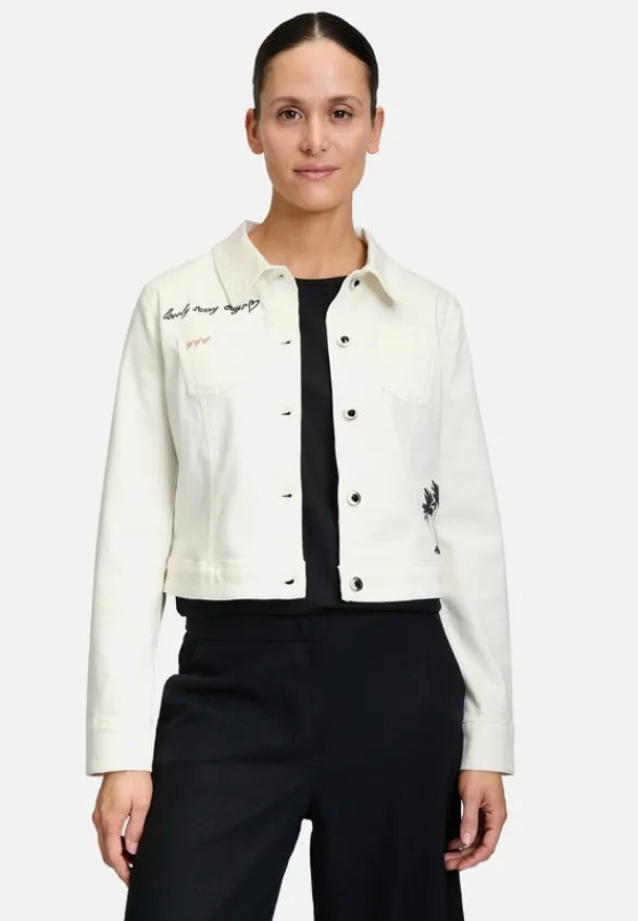 Betty Barclay Jacken*Jeansjacke langarm Rohweiß