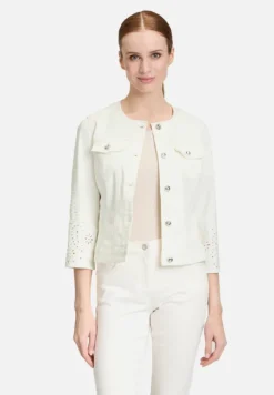 Betty Barclay Jacken*Jeansjacke mit 3/4 Arm Rohweiß