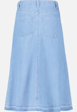 Betty Barclay Röcke*Jeansrock mit offenem Saum Light Blue Denim