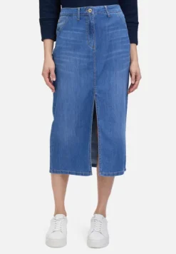 Betty Barclay Röcke*Jeansrock mit Waschung Blau